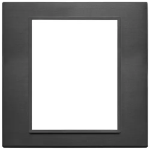 Placca 8M nero totale SERIE VIMAR EIKON EVO