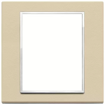 Placca 8M crema SERIE VIMAR EIKON EVO