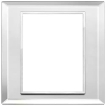 Placca 8M argento ghiaccio SERIE VIMAR EIKON EVO