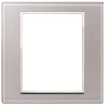Placca 8M grigio perla SERIE VIMAR EIKON EVO