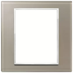 Placca 8M opale bruno SERIE VIMAR EIKON EVO