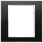 Placca 8M nero diamante SERIE VIMAR EIKON EVO