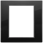 Placca 8M nero totale diamante SERIE VIMAR EIKON EVO