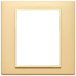 Placca 8M oro totale satinato SERIE VIMAR EIKON EVO