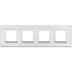 Placca 8M (2+2+2+2) int71 grigio Next SERIE VIMAR EIKON EVO