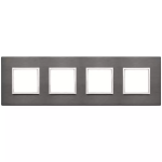 Placca 8M (2+2+2+2) int71 grigio lava SERIE VIMAR EIKON EVO