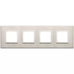Placca 8M (2+2+2+2) int71 bronzo chiaro SERIE VIMAR EIKON EVO