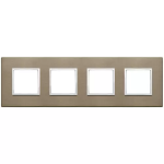 Placca 8M (2+2+2+2) int71 bronzo scuro SERIE VIMAR EIKON EVO