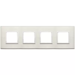 Placca 8M (2+2+2+2) int71 titanio SERIE VIMAR EIKON EVO