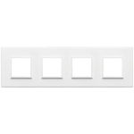 Placca 8M (2+2+2+2) int71 bianco totale SERIE VIMAR EIKON EVO
