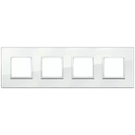 Placca 8M (2+2+2+2) int71 acqua SERIE VIMAR EIKON EVO