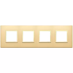 Placca 8M(2+2+2+2)i71 oro totale SATINATO SERIE VIMAR EIKON EVO
