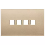 Placca 4Mx4 Flat oro satinato METALLO SERIE VIMAR EIKON EXÈ