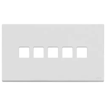 Placca 5Mx5 BS Flat bianco matt METALLO SERIE VIMAR EIKON EXÈ