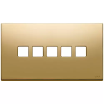 Placca 5Mx5 BS Flat oro METALLO SERIE VIMAR EIKON EXÈ