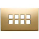 Placca 4Mx8 Flat oro METALLO SERIE VIMAR EIKON EXÈ