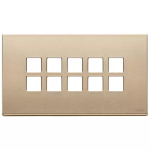 Placca 5Mx10 BS Flat oro satinato METALLO SERIE VIMAR EIKON EXÈ