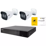 Kit NVR IP 4 canali 2 TELECAMERE 5 Mpx FOCALE FISSA H.265 ELVOX