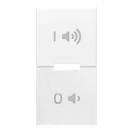 Tasto 1M simboli ON/OFF volume bianco RICAMBIO SERIE VIMAR EIKON