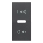 Tasto 1M simboli ON/OFF volume grigio RICAMBIO SERIE VIMAR EIKON