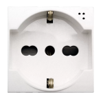 PRESA SCHUKO 10/16A ANTIBATTERICO DOMUS 2M AVE