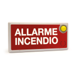 AVVISATORE OTTICO ACUSTICO INCENDIO AVE