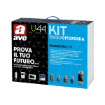 KIT VIDEOCITOFONO 2 FILI MONOFAMILIARE LCD 4,3" BIANCO AVE