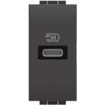 LIVING LIGHT BTICINO Caricatore USB tipo C 1m antracite