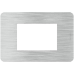 MATIXGO BTICINO PLACCA 503 3 MODULI ALUMINIUM ALLUMINIO TECNOPOLIMERO