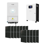 KIT FOTOVOLTAICO INVERTER 6KW CON ACCUMULO 10,24KW PIÙ PANNELLI 6,15KW