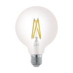 LAMPADINA LED E27 7,5W GLOBO 2700K TRASPARENTE A FILAMENTO 806 LUMEN Ø9.5  13.7