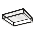 PLAFONIERA MACELLARA LED 30W 2700K-6500K STRUTTURA ACCIAIO NERO DIFFUSORE POLICARBONATO BIANCO REGOLABILE CON TELECOMANDO 45 x 45 H15