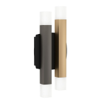 APPLIQUE ESTANTERIOS LED 4X3,3W 3000K STRUTTURA ALLUMINIO NERO GRIGIO E MARRONE L130 H310