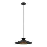 SOSPENSIONE GRIZEDALE 1 X E27 STRUTTURA ACCIAIO NERO Ø500 H1100