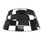 PLAFONIERA PONTEFRACT 1 X E27 STRUTTURA ACCIAIO NERO Ø420 H205