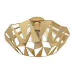 PLAFONIERA CARLTON 1 X E27 STRUTTURA ACCIAIO ORO Ø470 H235