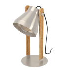 LAMPADA DA TAVOLO CAWTON 1 X E27 STRUTTURA ACCIAIO E LEGNO L240 x 160 H380