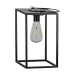 LAMPADA SOLARE DA GIARDINO_SOLAR LED 2X0,06W 3000K 8lm ACCIAIO NERO 160x160 H260