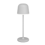 LAMPADA DA TAVOLO ESTERNO MANNERA IP54 2,2W BATTERIA 3,7V 1800MAH 3000K ALLUMINIO GRIGIO H340 Ø110