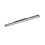 PLAFONIERA SALOBRENA 1 LED 38W 4000K 4700Lm ALLUMINIO NERO 1195 X 100 MM
