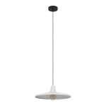 SOSPENSIONE MINIERE 1 X E27 PARALUME ACCIAIO GRIGIO Ø420 H1100