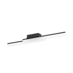 PLAFONIERA PALMITAL LED 2 X 11W 3000K 2700Lm STRUTTURA ALLUMINIO NERO L880 x 100 H90