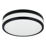 PLAFONIERA LED PALERMO LED 3 X 5,7W 3000K 2100Lm STRUTTURA ACCIAIO NERO Ø300 H75