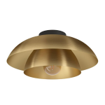 PLAFONIERA CENCIARA 1 X E27 ACCIAIO OTTONE SPAZZOLATO ORO Ø400 H180