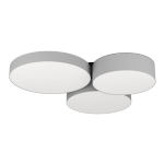 PLAFONIERA BARBANO-Z LED 3 X 7,5W 2700-6500K 2550Lm CAMBIO COLORE CON APP O TELECOMANDO TESSUTO GRIGIO DIFFUSORE BIANCO L605 x 565 H90