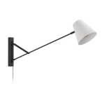 APPLIQUE FORCADET 1 X E27 ACCIAIO NERO E GRIGIO L180 x 905 H405