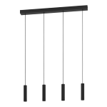 SOSPENSIONE ALMUDAINA LED 4 X 5,4W 3000K 1920Lm STRUTTURA ACCIAIO NERO L840 x 60 H1100