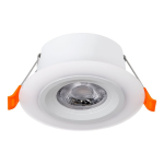 FARETTO INCASSO CALONGE LED 4,8W 3000K 620Lm STRUTTURA POLICARBONATO BIANCO Ø100 x 45 Foro Ø70