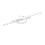 PLAFONIERA AMANDOLO LED 23,5W 2700-6500K 2850Lm ALLUMINIO BIANCO CAMBIO COLORE CON TELECOMANDO L775 x 200 H75