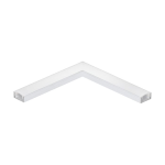 ANGOLO PROFILO PER STRISCE LED SOVRAPPOSTO ALLUMINIO BIANCO 11CM 17 X 9 MM CON COPERTURA